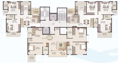 Project Image of 556.0 - 1052.0 Sq.ft 2 BHK Apartment for buy in Lalit Roongta Shree Tirumala Riviera Phase II