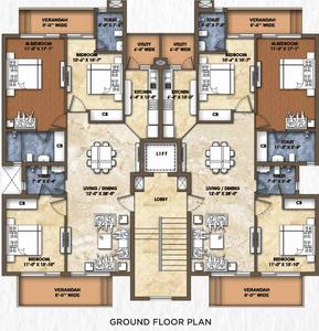 Project Image of 0.0 - 1142.0 Sq.ft 3 BHK Apartment for buy in Omaxshiva Phase III