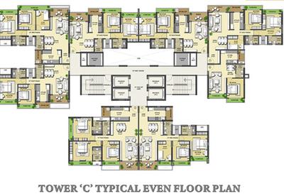 Project Image of 390.19 - 1044.1 Sq.ft 1 BHK Apartment for buy in West Pioneer Metro Grande Tower C And D