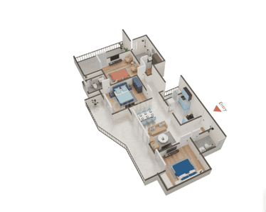 Project Image of 2195.0 - 3495.0 Sq.ft 3 BHK Apartment for buy in Trevana Residences