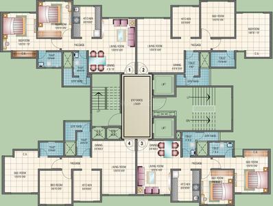 Project Image of 445.0 - 601.0 Sq.ft 1 BHK Apartment for buy in DSS Mahavir Kalpavruksha Tower 7 To Tower 11