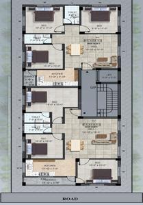 Project Image of 1010.0 - 1160.0 Sq.ft 3 BHK Apartment for buy in Sri Amsavel Flats