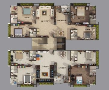 Project Image of 0.0 - 3200.0 Sq.ft 4 BHK Apartment for buy in Shree Vardhman Blossom Oasis