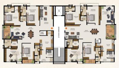 Project Image of 2465.0 - 3640.0 Sq.ft 3 BHK Apartment for buy in Serenity B And M Legacy