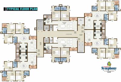 Project Image of 1104.0 - 1345.0 Sq.ft 2 BHK Apartment for buy in Confident Symphony