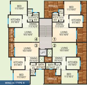 Project Image of 965 Sq.ft 2 BHK Apartment / Flat for sale in Virar West for Rs. 6500000