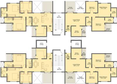 Project Image of 557.89 - 826.0 Sq.ft 2 BHK Apartment for buy in Pinnacle Neelanchal Phase II