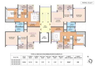 Project Image of 0.0 - 329.91 Sq.ft 1 BHK Apartment for buy in Platinum Nirvana