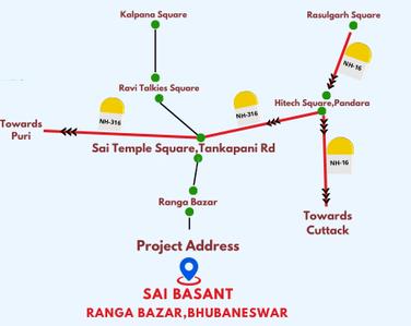 Project Image of 0.0 - 1076.0 Sq.ft 2 BHK Apartment for buy in OD Sai Basant