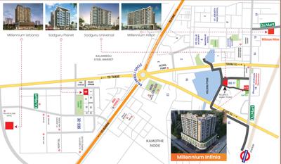 Project Image of 447.67 - 1917.16 Sq.ft 1 BHK Apartment for buy in Millenium Infinia