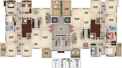 Project Image of 801 Sq.ft 2 BHK Apartment / Flat for sale in Kondhwa for Rs. 6400000