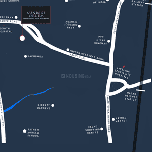 Project Image of 861.0 - 1194.0 Sq.ft 2 BHK Apartment for buy in Dhaval Sunrise Orlem 2B Phase 3