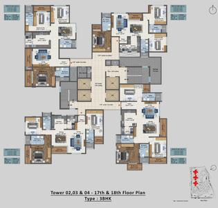 Project Image of 1794.0 - 5143.0 Sq.ft 2.5 BHK Apartment for buy in Sattva Aangane