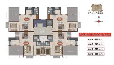 Project Image of 650.0 - 1441.0 Sq.ft 1 BHK Apartment for buy in ICIPL Valencia