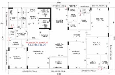 Project Image of 0.0 - 2136.53 Sq.ft 4 BHK Apartment for buy in Ridhaan Infinity Baisharan