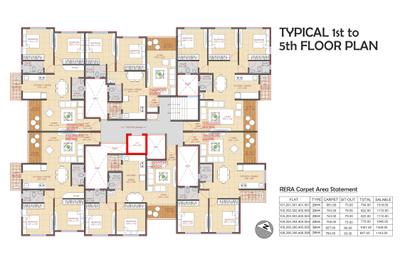 Project Image of 754.0 - 1007.0 Sq.ft 2 BHK Apartment for buy in Uptitan Suryam 89