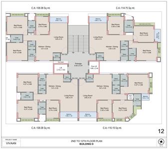 Project Image of 1163.36 - 1286.83 Sq.ft 2 BHK Apartment for buy in Raj Laxmi Vivaan Residency