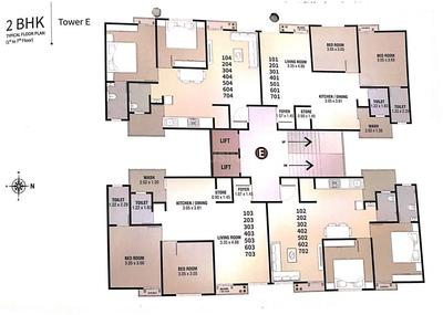 Project Image of 261.0 - 830.0 Sq.ft 2 BHK Apartment for buy in Jalaram Radhe Ratnam