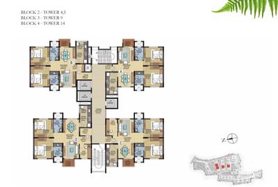 Project Image of 1290 Sq.ft 3 BHK Apartment / Flat for sale in Harlur for Rs. 21600000