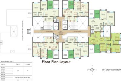 Project Image of 1075.0 - 1400.0 Sq.ft 2 BHK Apartment for buy in Mont Vert One