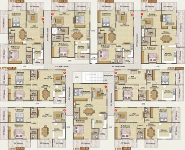 Project Image of 1115.0 - 1585.0 Sq.ft 2 BHK Apartment for buy in Venkys Varanasi Varasiddhi