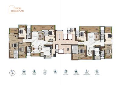 Project Image of 4000.0 - 4700.0 Sq.ft 4.5 BHK Apartment for buy in R The View