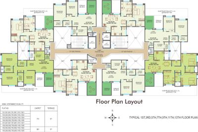 Project Image of 1075.0 - 1400.0 Sq.ft 2 BHK Apartment for buy in Mont Vert One