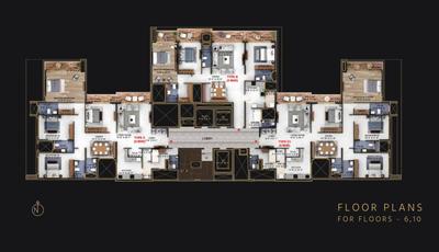 Project Image of 1837.41 - 2233.75 Sq.ft 3 BHK Apartment for buy in Pacifica Hamilton Tower