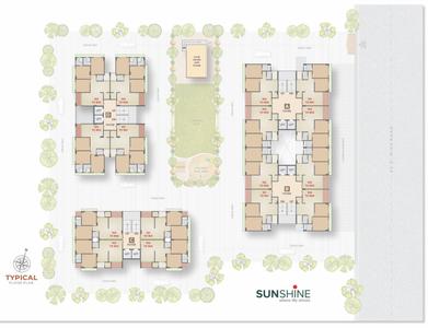 Project Image of 659.83 - 829.79 Sq.ft 2 BHK Apartment for buy in S V Sunshine