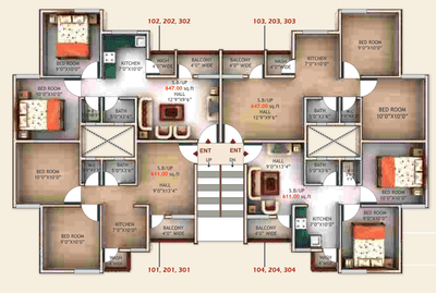 Project Image of 321.0 - 993.0 Sq.ft 1 RK Serviced Apartment for buy in Raju Kunawars My Town