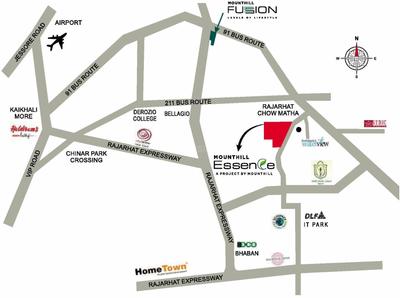 Project Image of 1515 Sq.ft 3 BHK Apartment / Flat for sale in Rajarhat for Rs. 8000000