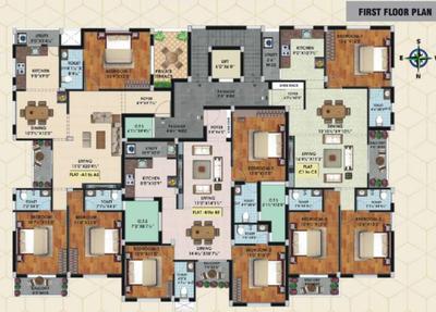 Project Image of 1422.0 - 1757.0 Sq.ft 3 BHK Apartment for buy in KB Courtyard