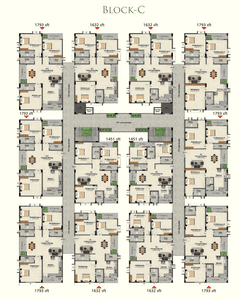 Project Image of 1451.0 - 1793.0 Sq.ft 3 BHK Apartment for buy in Pallavi Gardenia Block C