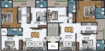 Project Image of 1095.0 - 1795.0 Sq.ft 2 BHK Builder Floor for buy in Oynx Arenaa Heights The Ultima 107