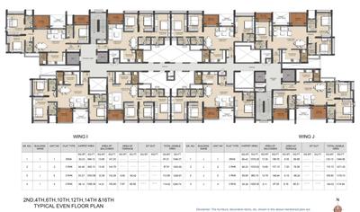 Project Image of 1650 Sq.ft 3 BHK Apartment / Flat for sale in Baner for Rs. 23000000