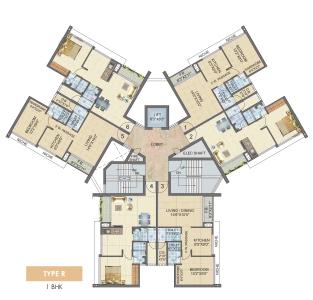 Project Image of 492.0 - 980.0 Sq.ft 1 BHK Apartment for buy in Laxmi Avenue D Global City