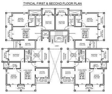Project Image of 663.0 - 694.0 Sq.ft 2 BHK Apartment for buy in B&F Woods