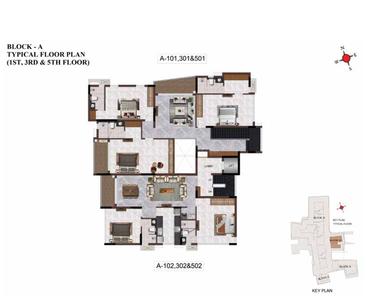 Project Image of 2192.0 - 4677.0 Sq.ft 3 BHK Apartment for buy in Casagrand Vienna