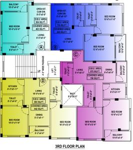 Project Image of 504.0 - 1124.0 Sq.ft 1 BHK Apartment for buy in Mondal Sargam Apartment