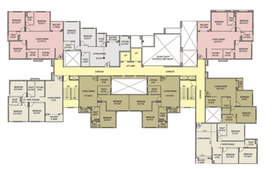 Project Image of 778.0 - 1070.0 Sq.ft 2 BHK Apartment for buy in Siddha Galaxia Phase III