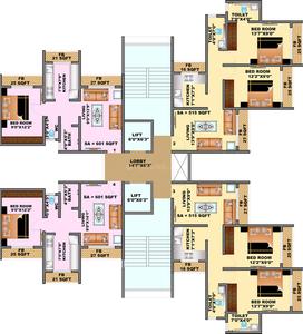 Project Image of 318.0 - 481.0 Sq.ft 1 BHK Apartment for buy in Heritage Shree Balaji Paradise