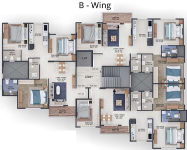 Project Image of 603.0 - 842.0 Sq.ft 2 BHK Apartment for buy in Luxuria