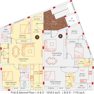 Project Image of 1172.0 - 1218.0 Sq.ft 2 BHK Apartment for buy in Bhoomi The Edge
