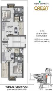 Project Image of 192.0 - 476.0 Sq.ft 1 BHK Apartment for buy in Vijay Shanthi Crest