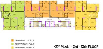 Project Image of 1292.0 - 2526.0 Sq.ft 2 BHK Apartment for buy in Land Nakshatra