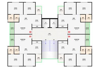 Project Image of 620.43 - 859.39 Sq.ft 2 BHK Apartment for buy in Balaji Sky Harmony