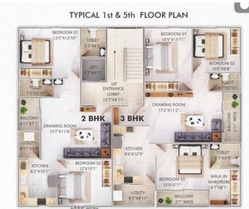 Project Image of 1050.0 - 1400.0 Sq.ft 2 BHK Apartment for buy in Ekveera Adhiraj Residency