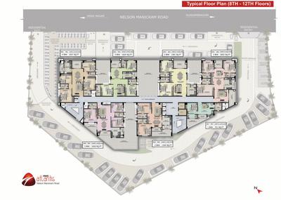 Project Image of 721.0 - 2052.0 Sq.ft 1 BHK Apartment for buy in Ramky Atlanits