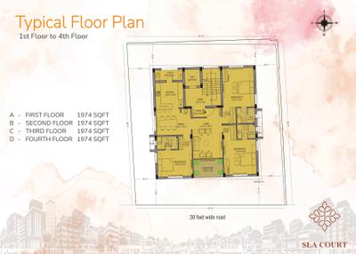Project Image of 0.0 - 1974.0 Sq.ft 3 BHK Apartment for buy in Rahul SLA Court