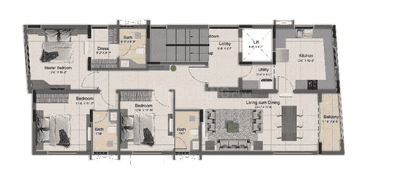 Altitude Art Lynwood Art Lywood Cluster Plan from 1st to 4th Floor 1